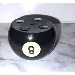 VAKUUM Pool Billiard 8 Ball Pen Holder for Desk/Table Display Black Color (1)